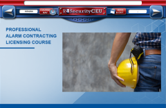 Professional Alarm Contractor Education (PACE) Licensing Program